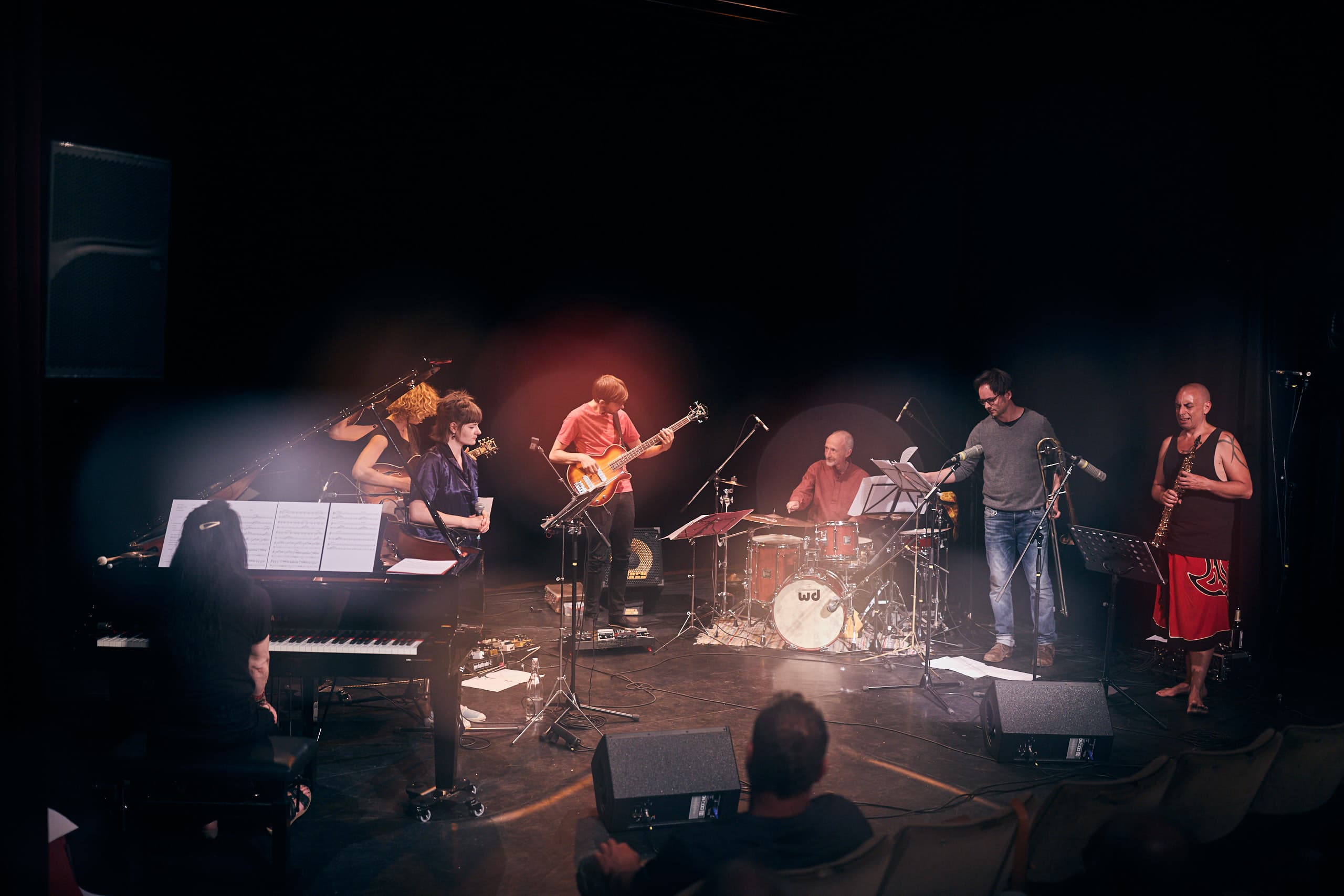 Konzertreihe LeipJAZZig: Werkstatt für Freiheit 2019 28. Juni 2019, Im Bild: die gesamte Band Fotos: Jörg Singer