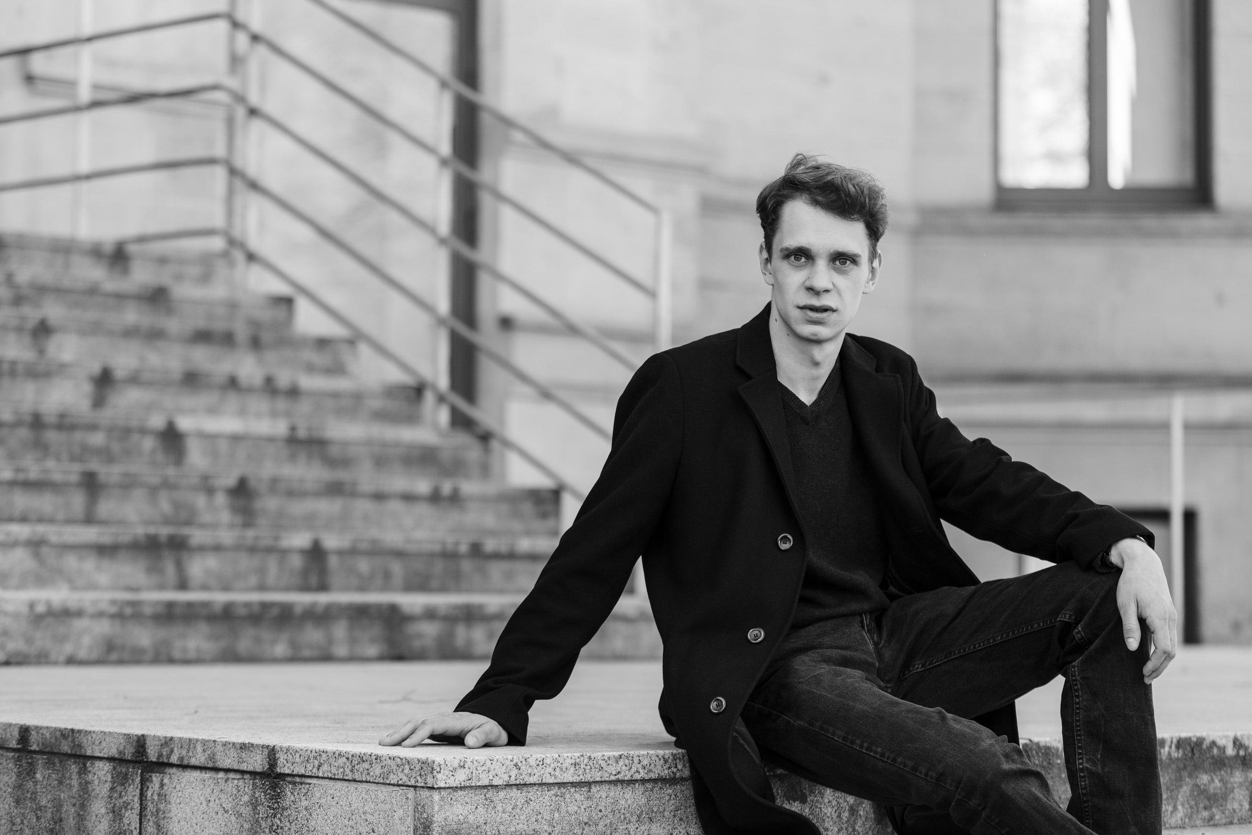 Saxophonist Philipp Rücker, fotografiert von Jörg Singer.