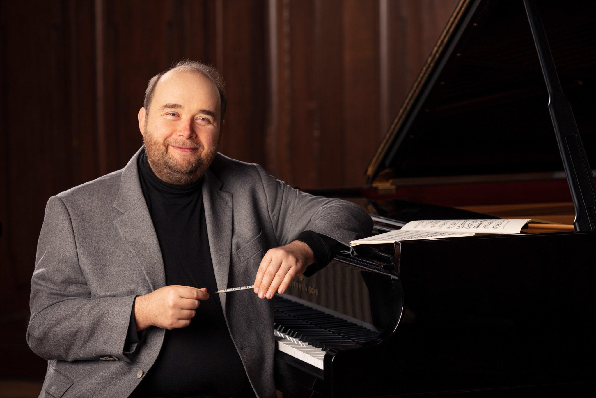 Christian A. Pohl, Klavierpädagoge und Professor, anlässlich der Publikation "Klaviermethodik - Neue Wege zum Erfolg am Klavier" bei Edition Peters, fotografiert von Jörg Singer