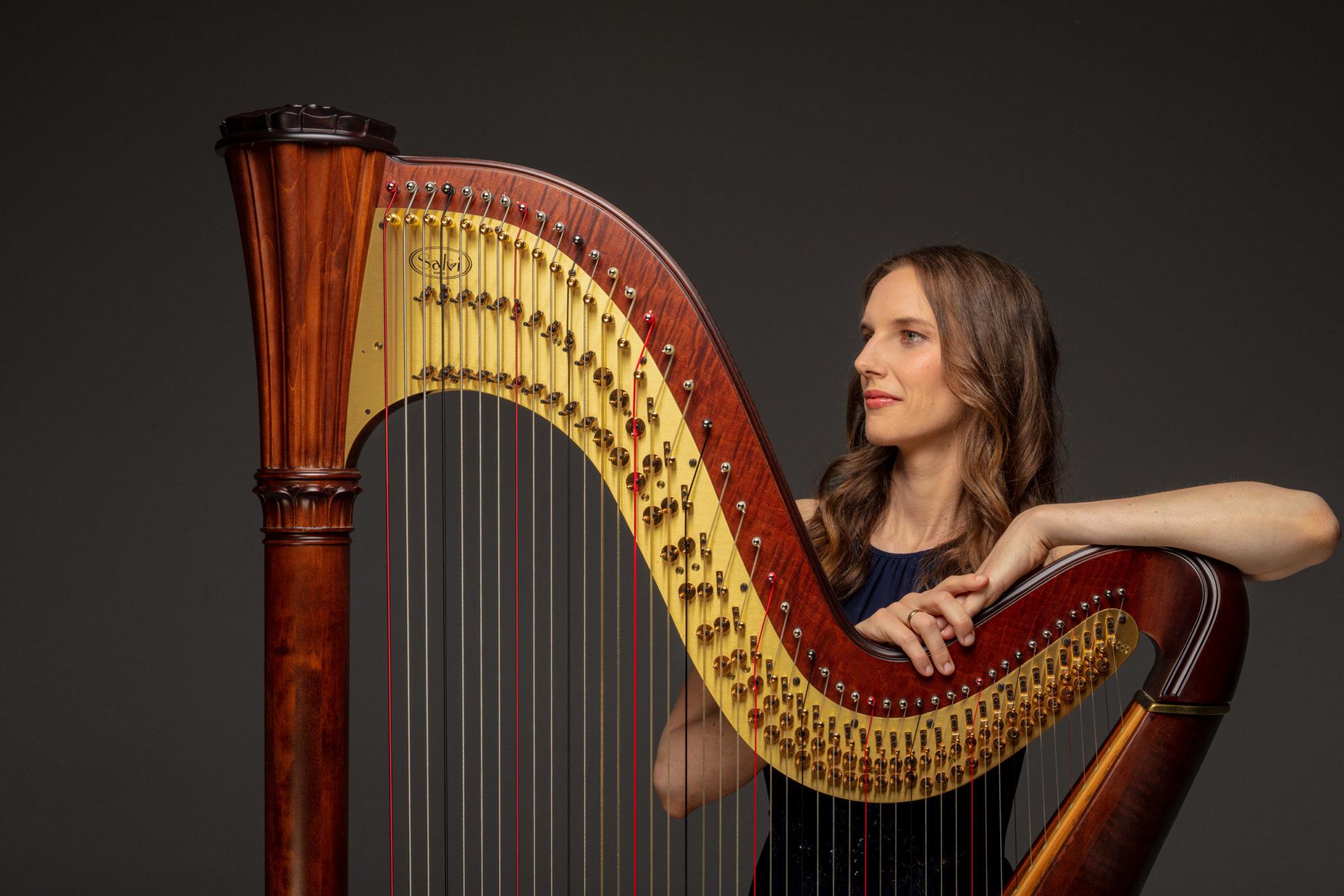 Christiane Bunk, Harfenistin, fotografiert von Jörg Singer
